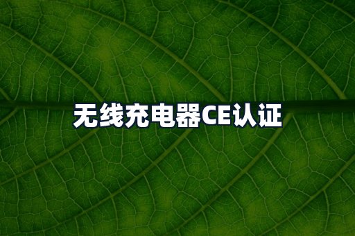 无线充电器CE认证